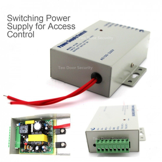 Alimentation électrique de contrôle d'accès de porte DC 12V 3A